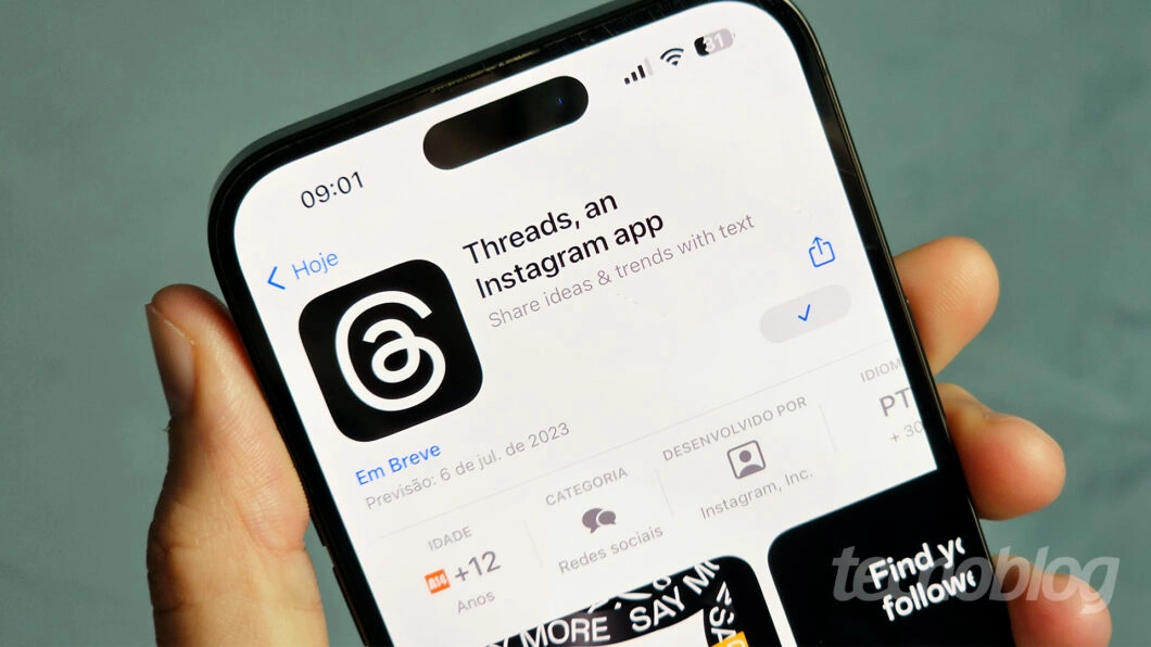 Ícone do Threads na App Store do iPhone