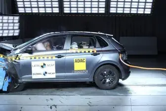 Colisão frontal: Polo Track tem quatro airbags de série (Foto: Latin NCAP Divulgação)