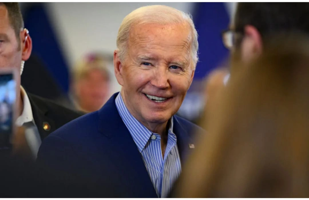 Presidente dos Estados Unidos Joe Biden, em 17 de abril de 2024, na cidade de Pittsburg, Pensilvânia.