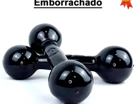 Halter Emborrachado Par - 1 Kg a 5 Kg P/ Fortalecimento