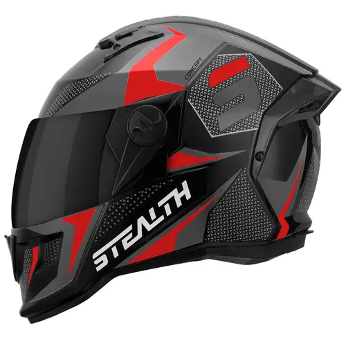 Capacete de Moto Feminino Masculino Urbano Fechado Pro Tork Stealth Concept Brilhante